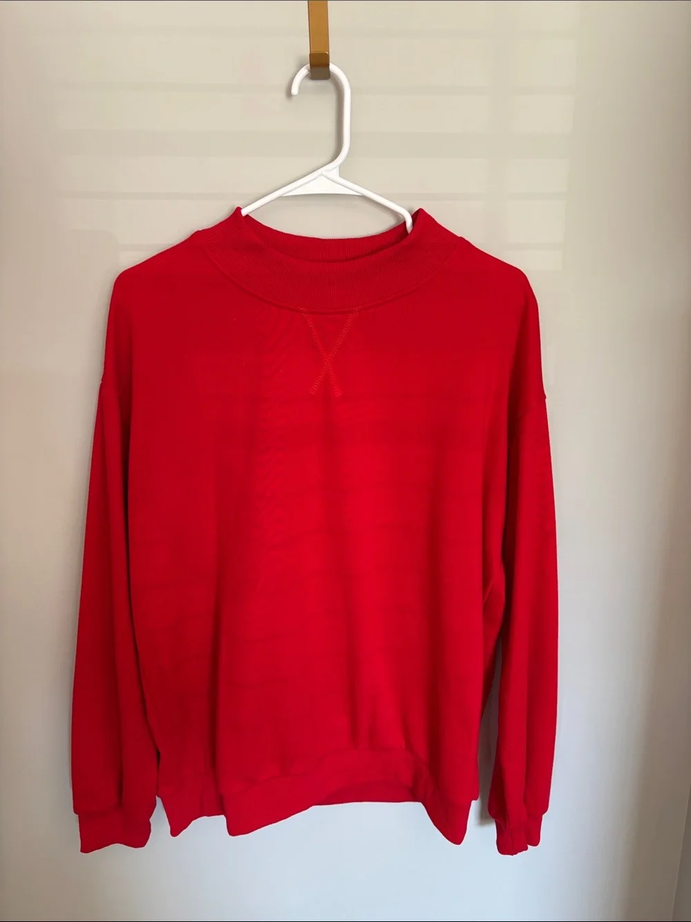 Amazon Red Matching Set Mockneck Sweatshirt/Shorts
